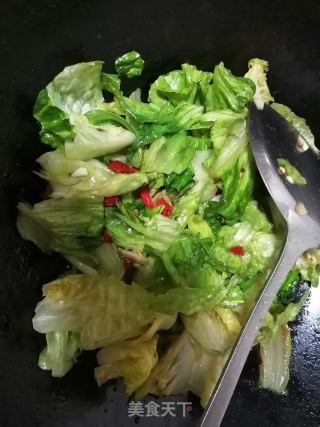 炝生菜的做法步骤：5