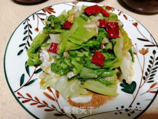 炝生菜的做法步骤：7
