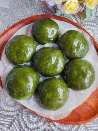 艾叶青团的做法