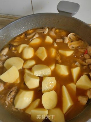 土豆烧鸡的做法步骤：12