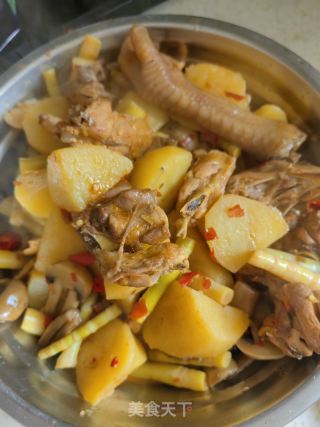 土豆烧鸡的做法步骤：16