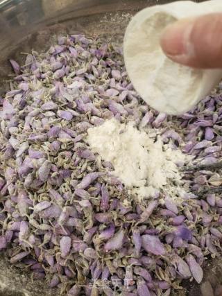 舌尖上的春之味～蒸紫藤花的做法步骤：7