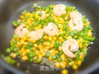 芦笋虾仁炒玉米的做法步骤：7