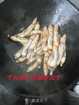 葱姜炒蛏子的做法步骤：12