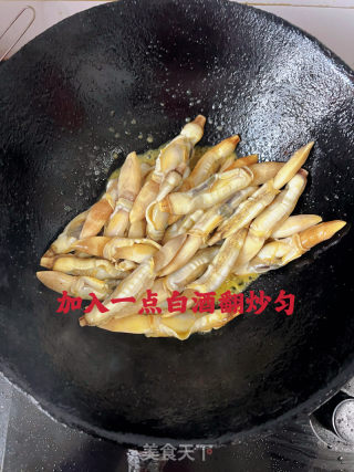 葱姜炒蛏子的做法步骤：13