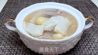 莲子鱼胶炖排骨的做法步骤：12
