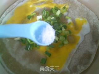 香葱鸡蛋荞麦饼的做法步骤：3