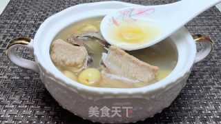 莲子猪心排骨汤的做法步骤：10