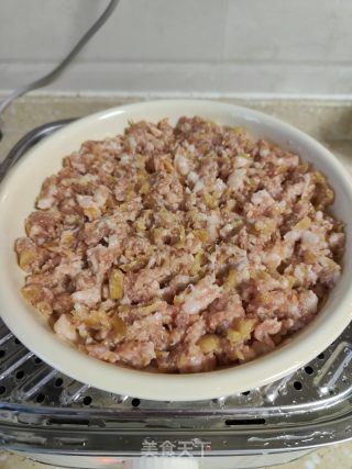 冬菜蒸肉饼的做法步骤：7