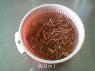 大头菜丝烧百叶结的做法步骤：2