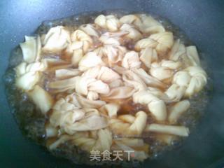 大头菜丝烧百叶结的做法步骤：9