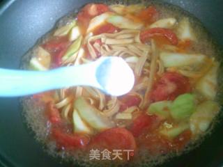 番茄夜开花苦荞面的做法步骤：9