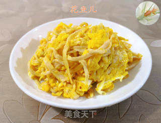 鸡蛋炒萝卜丝的做法