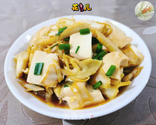 毛笋烧豆腐的做法