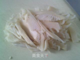 毛笋烧豆腐的做法步骤：3