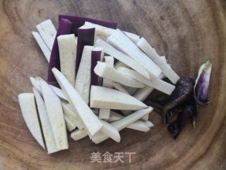 茄子芋头花的做法步骤：6