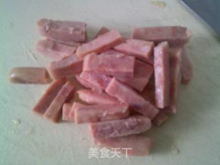 午餐肉炒莴笋的做法步骤：3