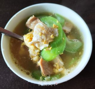 肉片丝瓜汤的做法步骤：7
