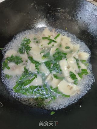 苦麦菜煮面粉粄的做法步骤：12
