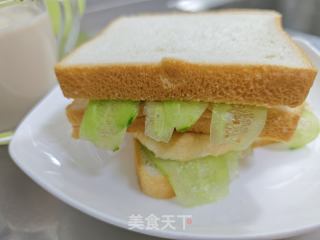芝士青瓜三明治的做法