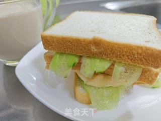 芝士青瓜三明治的做法步骤：5