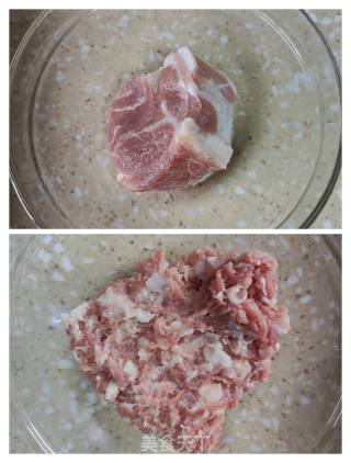 香煎肉饼的做法步骤：2