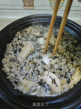 客家艾叶焖鸡饭的做法步骤：14