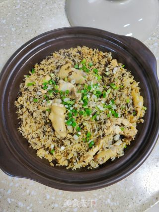 客家艾叶焖鸡饭的做法步骤：17