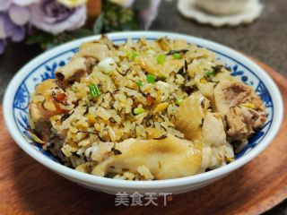 客家艾叶焖鸡饭的做法步骤：18