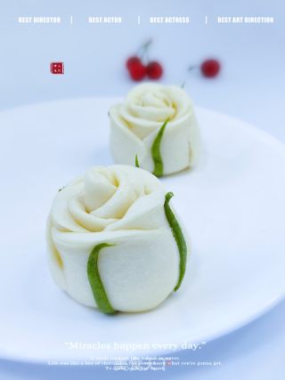 玫瑰花馒头花束的做法步骤：13