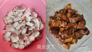 咸肉粽子的做法步骤：2