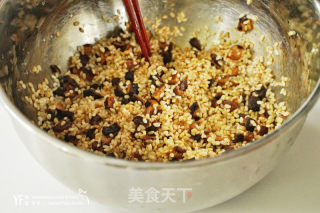 麻婆五花粽叶饭的做法步骤：5