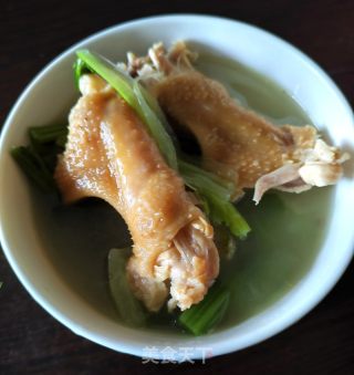 咸鸡骨春菜汤的做法步骤：7