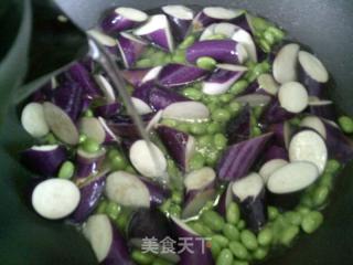 茄子烧毛豆的做法步骤：6