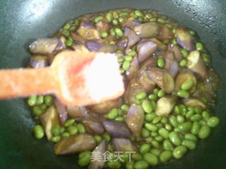 茄子烧毛豆的做法步骤：11
