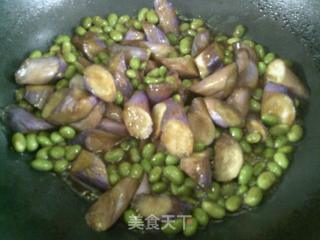 茄子烧毛豆的做法步骤：12