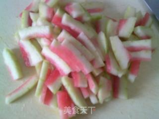 蘑菇炒西瓜皮的做法步骤：3