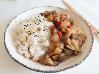 茄子土豆盖浇饭的做法